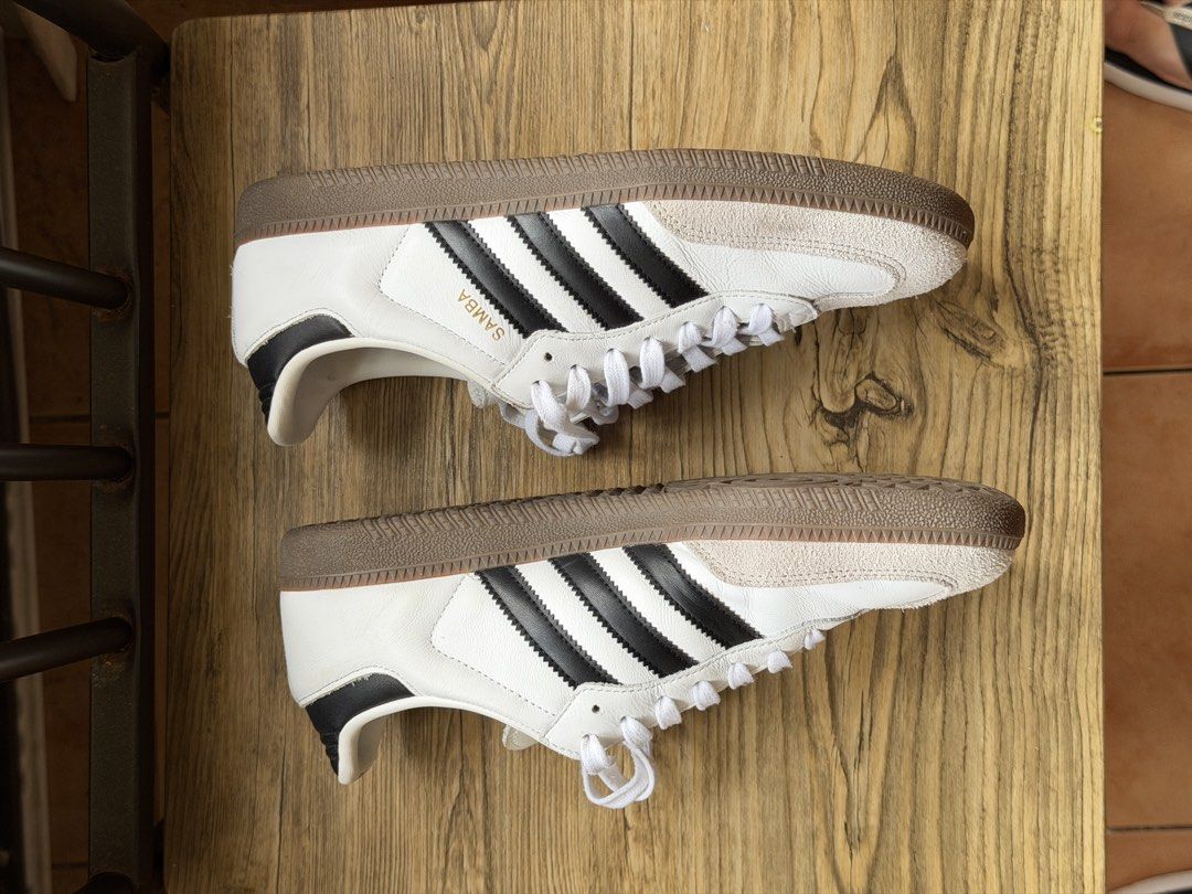 Adidas Samba Og White 8.5 US (Category: Casual Shoes) located in Taytay. Submitted by azlux (Listing ID 1467405208, Image 2). Description: Adidas Samba Og Classic Cloud White Size 8.5 Us Mens Issues: None normal wear and tear but if yoh look through the photos there's barely any because I barely wear this - Bought from adidas app I can show invoice upon request -Nego for sure buyers Loc: Taytay, Rizal .