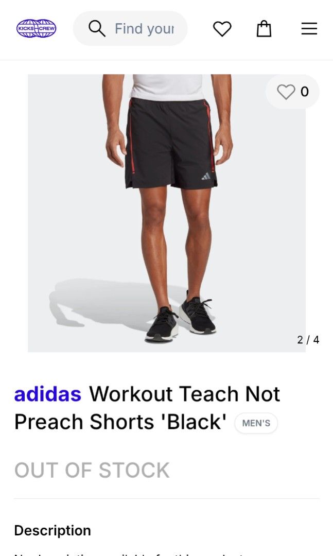 ADIDAS TRAINING DRIFIT SHORT (freeshipping) (Category: Activewear) located in Quezon City. Submitted by gyl-stop (Listing ID 1467533321, Image 2). Description: free shipping 26-30 x 18.5 excellent condi cr: 9.8/10 issue: none.
