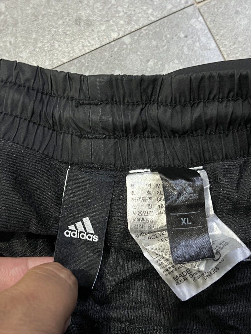 Adidas Track Pants (Category: Activewear) located in Pagadian. Submitted by chiccsilog (Listing ID 1467378843, Image 2). Description: excellent condition 9.5/10 color rate waist: 33 to 34 length: 40 hem: 8 no issue.