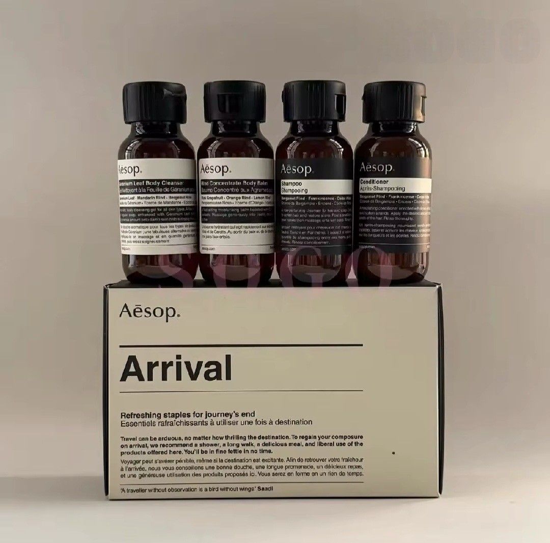 Aesop travel size (Category: Bath) located in Taguig. Submitted by welcome2myprelovedshop (Listing ID 1467462794, Image 1). Description: take this set for only 1k its brand new with box. shampoo, Conditioner, hand wash ,body wash..