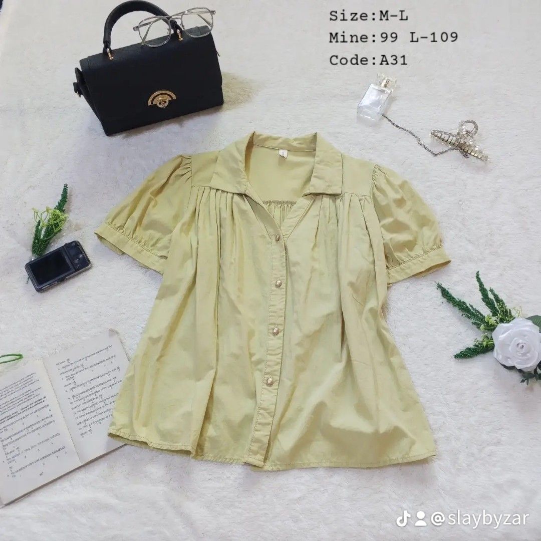 Affordable blouses (Category: Blouses) located in Batangas. Submitted by slaybyzar (Listing ID 1467561683, Image 2). Description: .