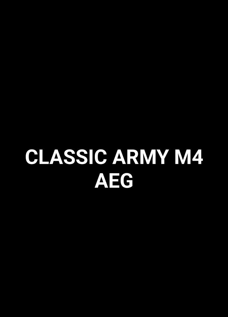 Airsoft toy only (Category: Action & Battle Toys) located in Manila. Submitted by ren_28 (Listing ID 1467536906, Image 1). Description: classic army m4 with scope and foregrip modified to high fps dm me for photos no issue 9500 only.