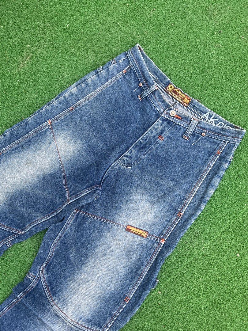 Akademiks Denim Jeans Cargo Pants Size 32 (Category: Jeans) located in Cagayan de Oro. Submitted by charlessober (Listing ID 1467503284, Image 3). Description: - Brand: Akademiks - Size: 32 Waist - Color: Blue wash - Fit: Relaxed straight leg - Material: Heavyweight denim - Details: Contrast stitching, knee panel details, and branded back pocket embroidery - Storage: Multiple utility pockets.