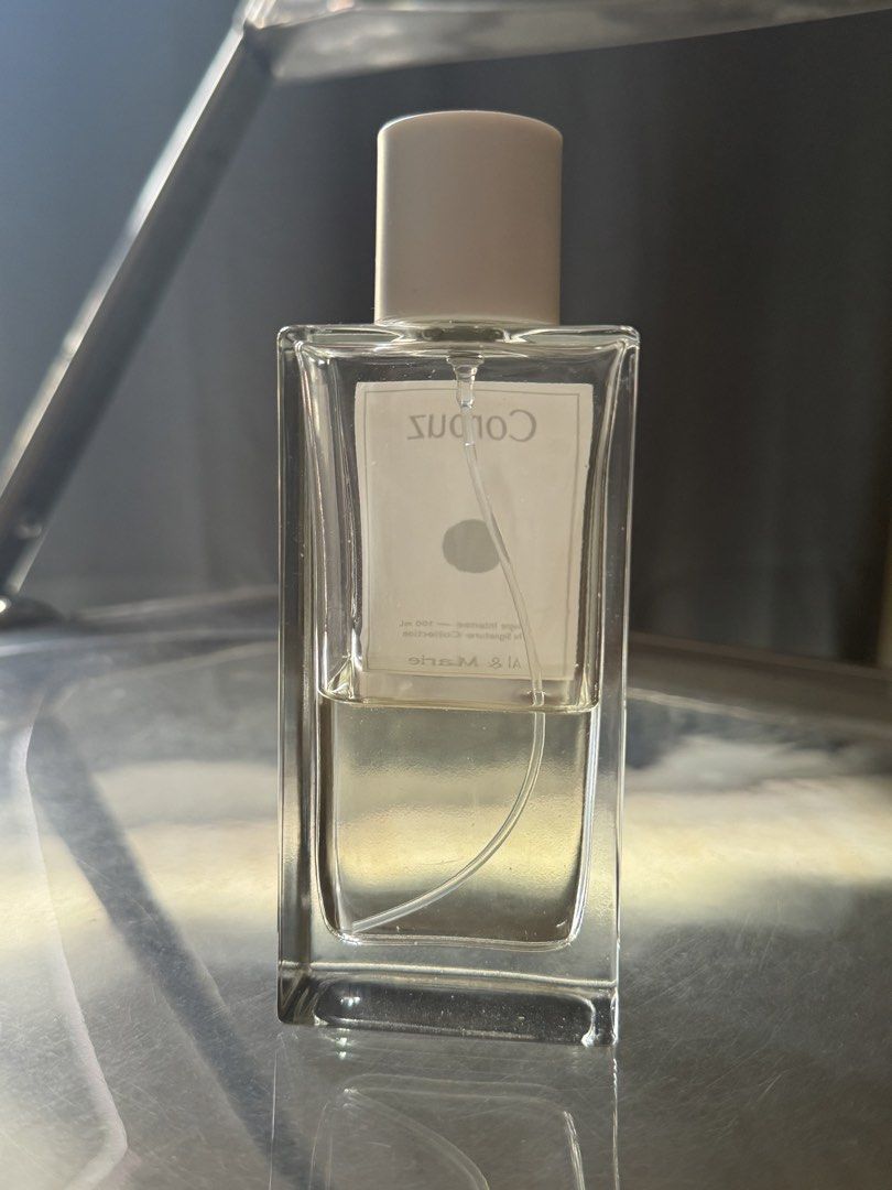 CORPUZ – Al & Marie Perfume (Category: Fragrance & Deodorants) located in Mandaluyong City. Submitted by rxstudio (Listing ID 1467423354, Image 2). Description: CORPUZ by Al & Marie Perfume • Original size: 100ml • Remaining juice: Approximately 45–48ml (what you see is what you get in the picture) • No box ₱800 + SF Disclaimer: Please buy responsibly. No refunds if you end up not liking the smell. Pick-up/Meet-up: Mandaluyong, Highway Hills (rec