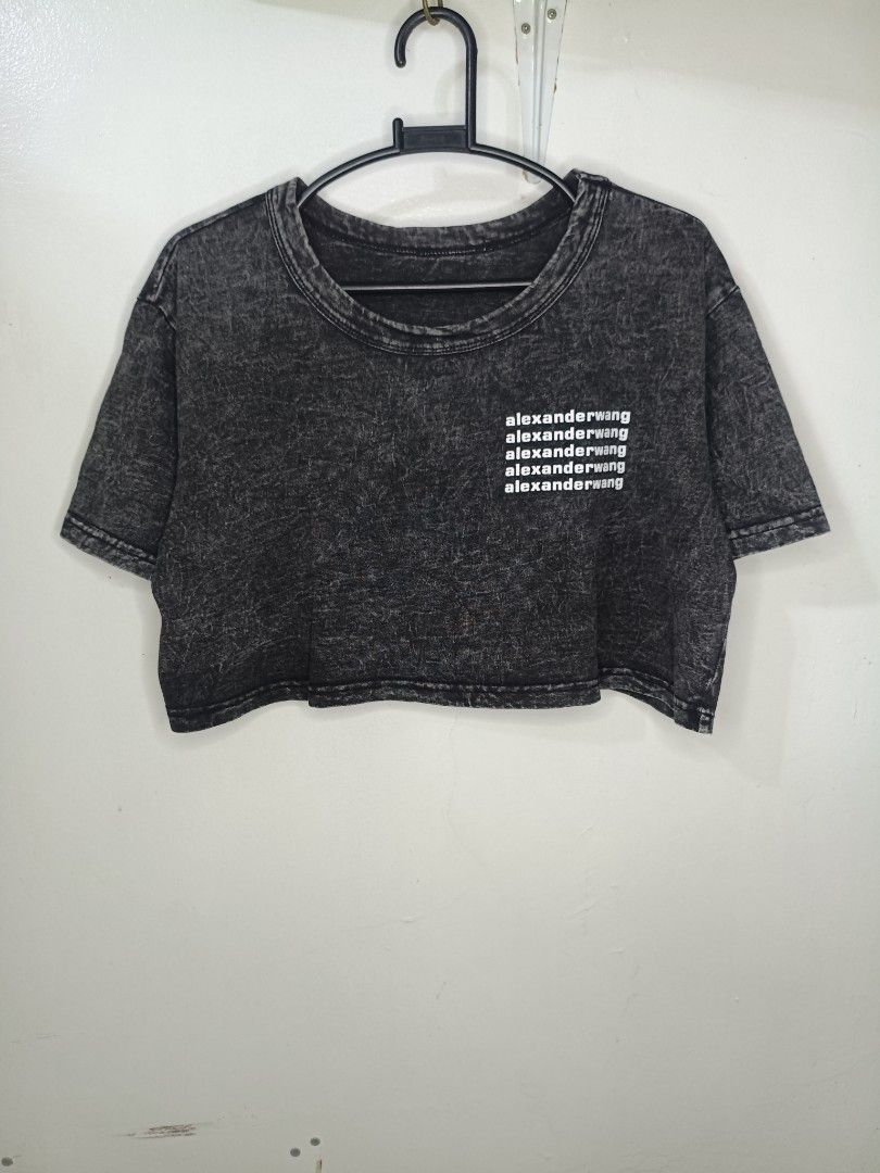 Alexander Wang Acid Wash Crop Tee (Category: Shirts) located in Santa Maria. Submitted by abclosetph (Listing ID 1467427783, Image 1). Description: medida size! bust: 42 length: 14.5 - color may vary due to lighting - manage your expectations, these are preloved items..