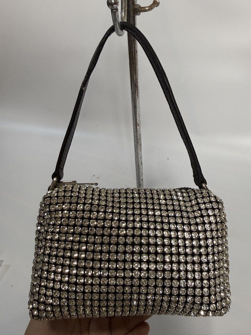 Alexander Wang Crystal Rhinestone Mini Bag (Category: Luxury Bags & Wallets) located in Dasmarinas. Submitted by arjalaph (Listing ID 1467429197, Image 2). Description: Alexander Wang rhinestone mini bag. Orig! May nawalang crystal at the back. Check the photos.