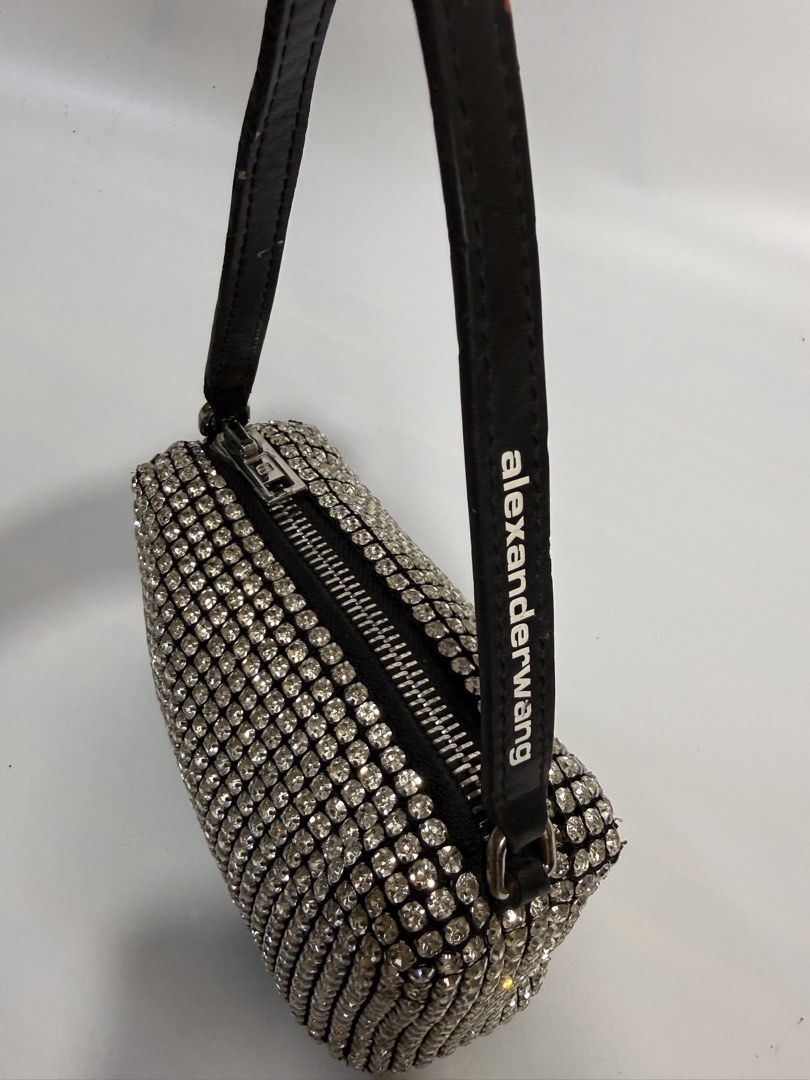 Alexander Wang Crystal Rhinestone Mini Bag (Category: Luxury Bags & Wallets) located in Dasmarinas. Submitted by arjalaph (Listing ID 1467429197, Image 3). Description: Alexander Wang rhinestone mini bag. Orig! May nawalang crystal at the back. Check the photos.