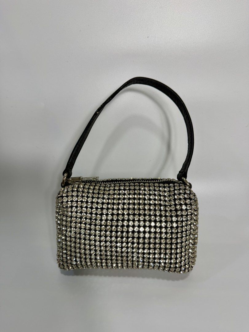 Alexander Wang Crystal Rhinestone Mini Bag (Category: Luxury Bags & Wallets) located in Dasmarinas. Submitted by arjalaph (Listing ID 1467429197, Image 1). Description: Alexander Wang rhinestone mini bag. Orig! May nawalang crystal at the back. Check the photos.
