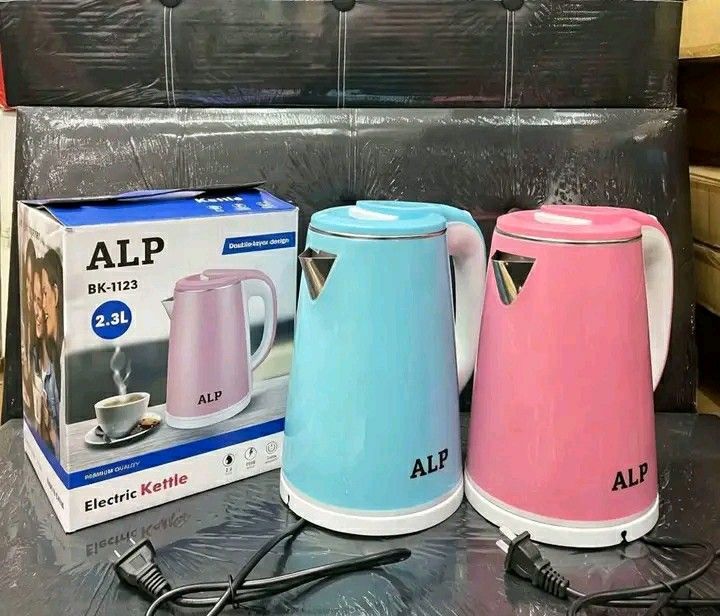 ALP BK-1123 Electric Kettle 2.3L Double Layer (Category: Kettles & Airpots) located in Manila. Submitted by wisecat_f7c143 (Listing ID 1467366148, Image 1). Description: New Arrival!!! ALP BK-1123 Electric Kettle 2.3L Double Layer pm me COD via lalamove may shipping fee.