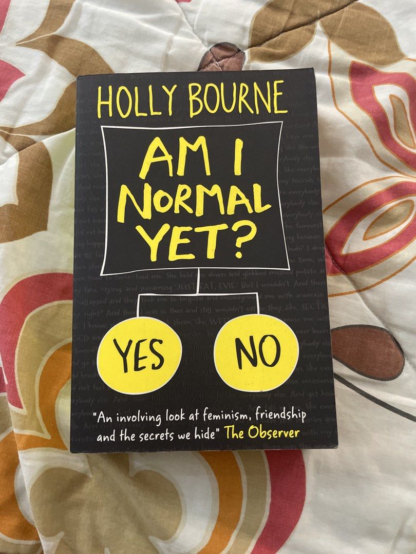 Am I Normal Yet? by Holly Bourne (Category: Storybooks) located in Manila. Submitted by usedbylaila (Listing ID 1467372375, Image 1). Description: - Title: Popular YA Novel by Holly Bourne - Publisher: Usborne (Paperback) - Condition: Pages have yellowing around the edges due to age; binding is still solid and intact - Perfect for: Fans of contemporary young adult fiction looking for a great read.