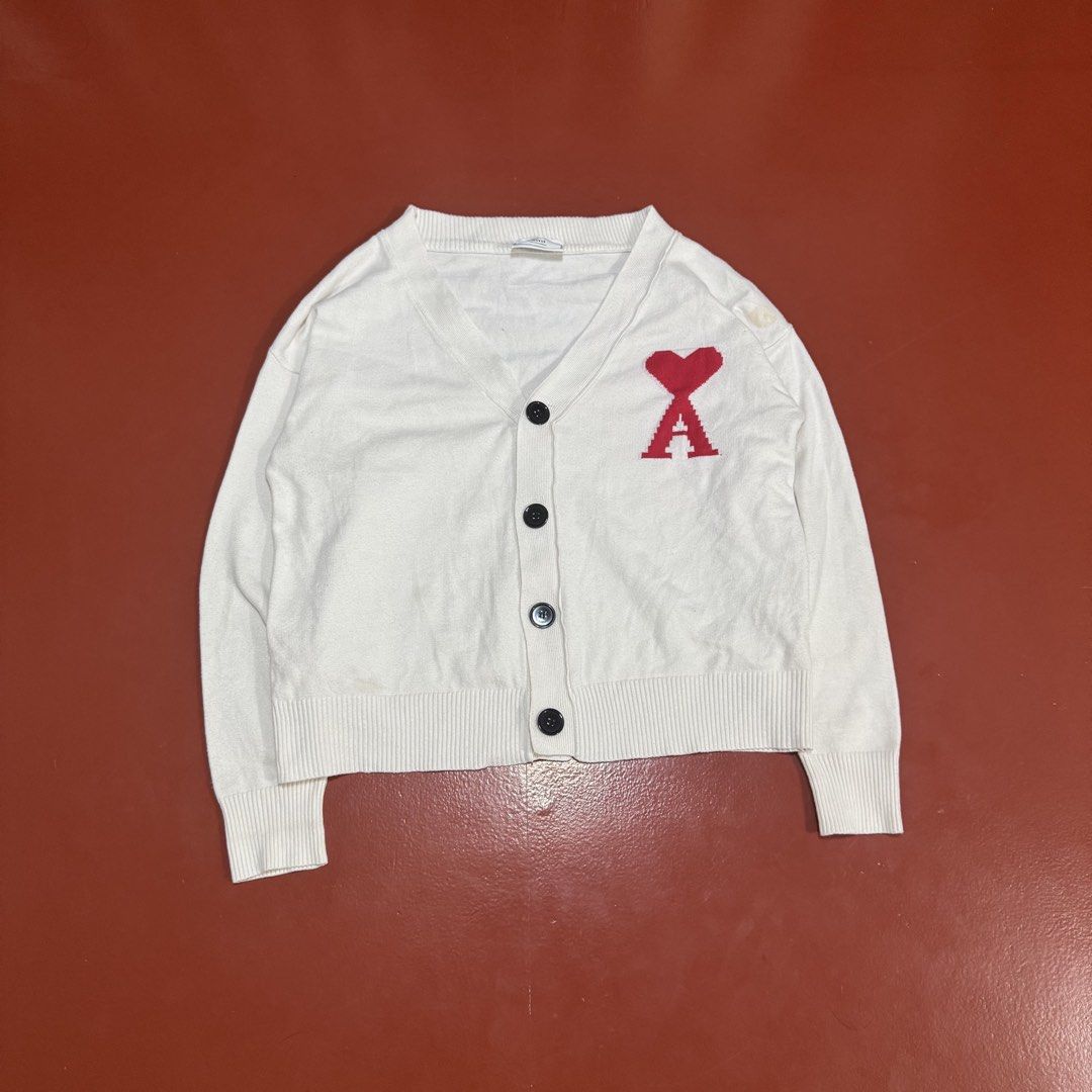 AMI CARDIGAN (Category: Coats, Jackets and Outerwear) located in Pasig City. Submitted by buzzthrifty (Listing ID 1467547885, Image 1). Description: SIZE M-L MEN L-XL WOMEN 21x23 EXCELLENT CONDITION WASH LAST PIC .