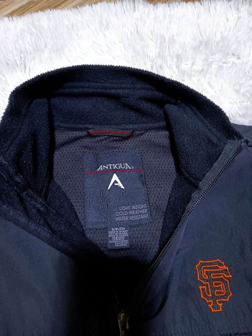 Antigua San Francisco Giants full-zip jacket (Category: Coats, Jackets and Outerwear) located in Pasay City. Submitted by ODDXX (Listing ID 1467440832, Image 3). Description: Antigua San Francisco Giants full-zip jacket Actual dimes 21.5 x 26 No issue! Like New! 950 plus SF Only!.