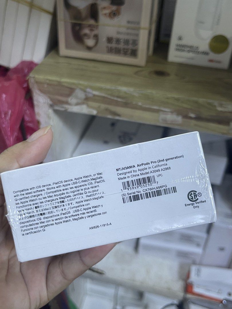 Apple AirPods Pro 2nd Generation USB-C (Category: Headphones & Headsets) located in Manila. Submitted by calmbird.phoenix (Listing ID 1467456480, Image 2). Description: - Brand: Apple AirPods Pro (2nd Generation) - USB-C MagSafe Charging Case - Condition: Brand new, original box sealed in plastic wrap.