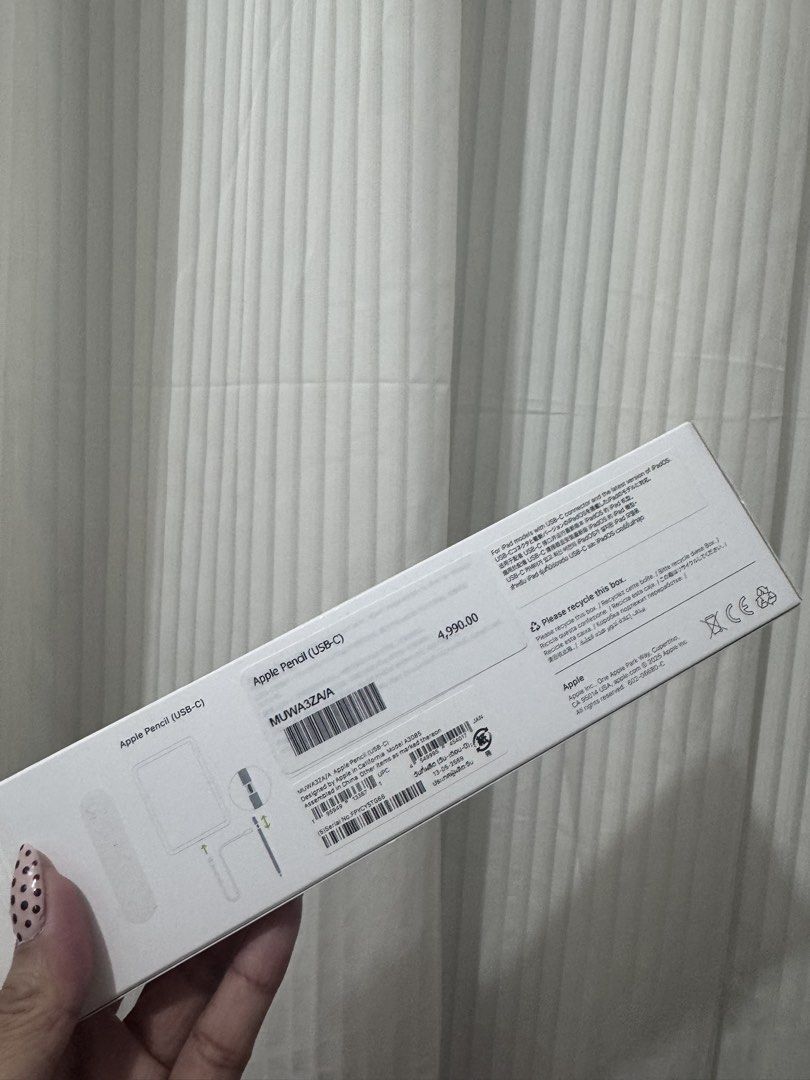 Apple Pencil USB - C (Category: iPad) located in Bulacan. Submitted by czfullcart (Listing ID 1467571711, Image 3). Description: 🍎 FOR SALE: Apple Pencil (USB-C) 💰 Selling Price: ₱3,500 🏷️ Original Price: ₱4,990 📅 Only 1 month old! ✨ Original Apple Pencil (USB-C) ✨ Gently used ✨ Perfect for note-taking, drawing, journaling, and more! 📱 Compatible iPad Models: • iPad (10th generation and A16) • iPad mini (6th generation and A17 Pro) • iPad Ai