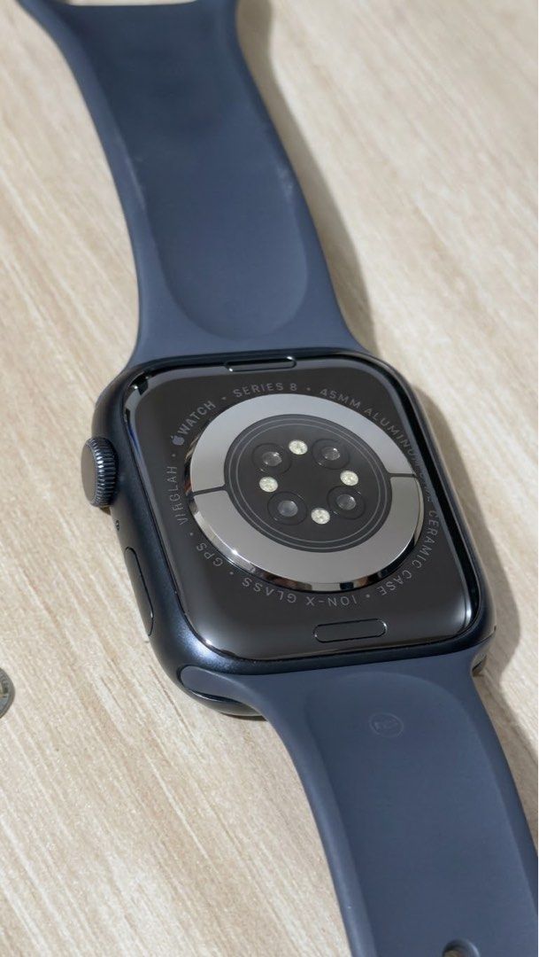 Apple Watch 8, 45mm (Category: Wearables & Smart Watches) located in Makati City. Submitted by mikemabini (Listing ID 1467386635, Image 3). Description: Excellent condition. The watch works perfectly and has been taken well care of. It comes with the original charging cable. The watch is fully compatible with the latest version of watchOS. Please let me know if you have any questions or would like to arrange a viewing. Specifications: Series 8, 4