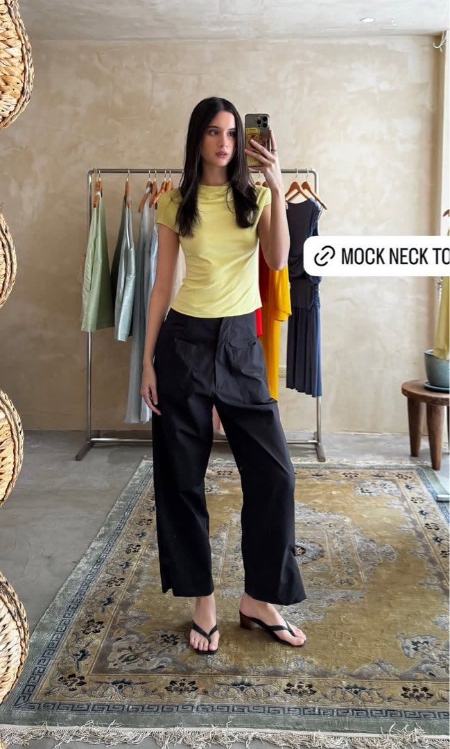 Araw luz pants in obsidian XS (Category: Other Bottoms) located in San Juan City. Submitted by rodscleans (Listing ID 1329838057, Image 1). Description: read first Bought for 5,200 Only used 3x max Made in Italian Cotton Satin Can fit S (26” waist) My fave fave pair i love the Luz pants but i don’t wear them anymore :( ❗️the top clasp got loose so i had it replaced (last pic), same position as the old one and doesn’t affect wear at all❗️ Volumino