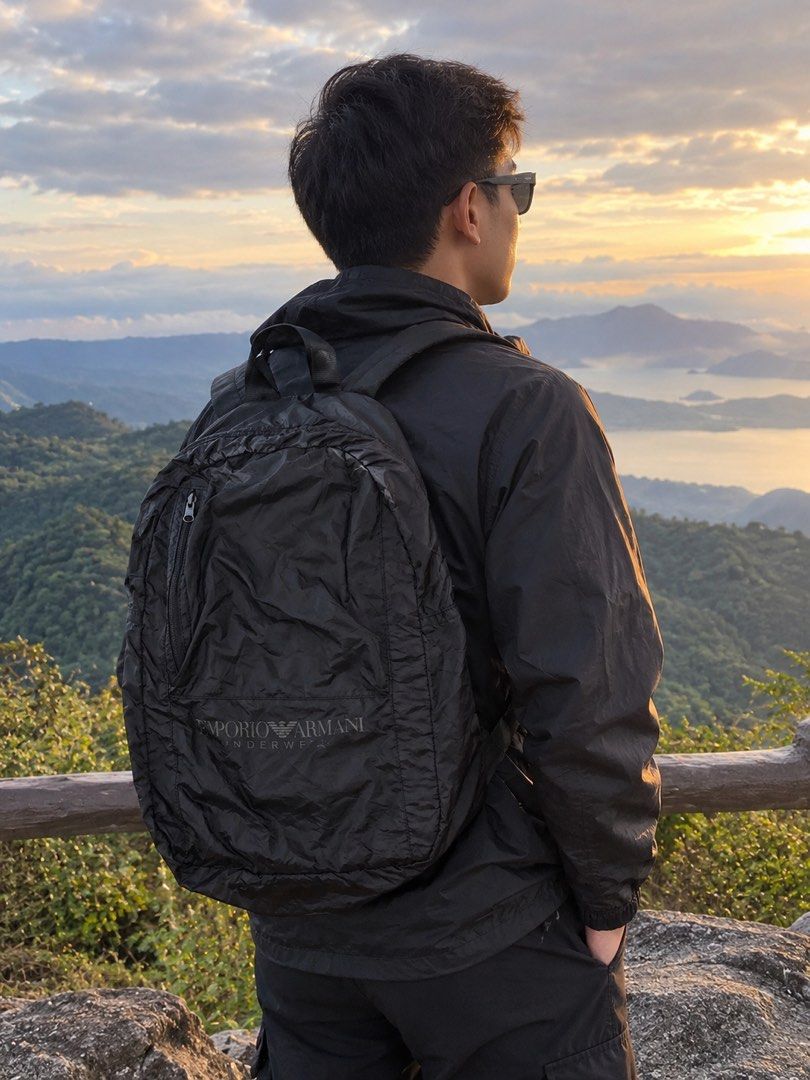 Armani Exchange Packable Bag (Category: Backpacks) located in General Santos City (Dadiangas). Submitted by jancocoby (Listing ID 1467371740, Image 1). Description: Armani Exchange Racksack Packable Backpack Nylon Good as new .
