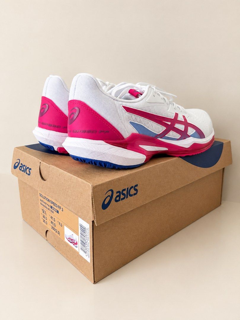 Asics Solution Speed FF 3 (Category: Sneakers) located in Oroquieta. Submitted by beehive930 (Listing ID 1467594195, Image 2). Description: color: white / bright rose condition: like new authenticity: original purchased: august 2026.