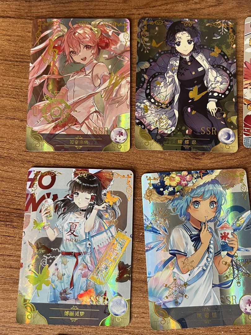 Assorted characters NS-11SER-01 SSR (Category: Raw Singles) located in Gapan. Submitted by lunashop14 (Listing ID 1467420314, Image 2). Description: ₱80 take all cards.