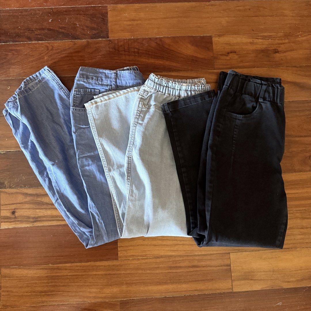 Assorted Pants BundleSize 30-32" (Category: Jeans) located in Davao. Submitted by keirousel (Listing ID 1467387334, Image 1). Description: - Set of 3 essential pants in versatile washes and colors - Fits 30-32".