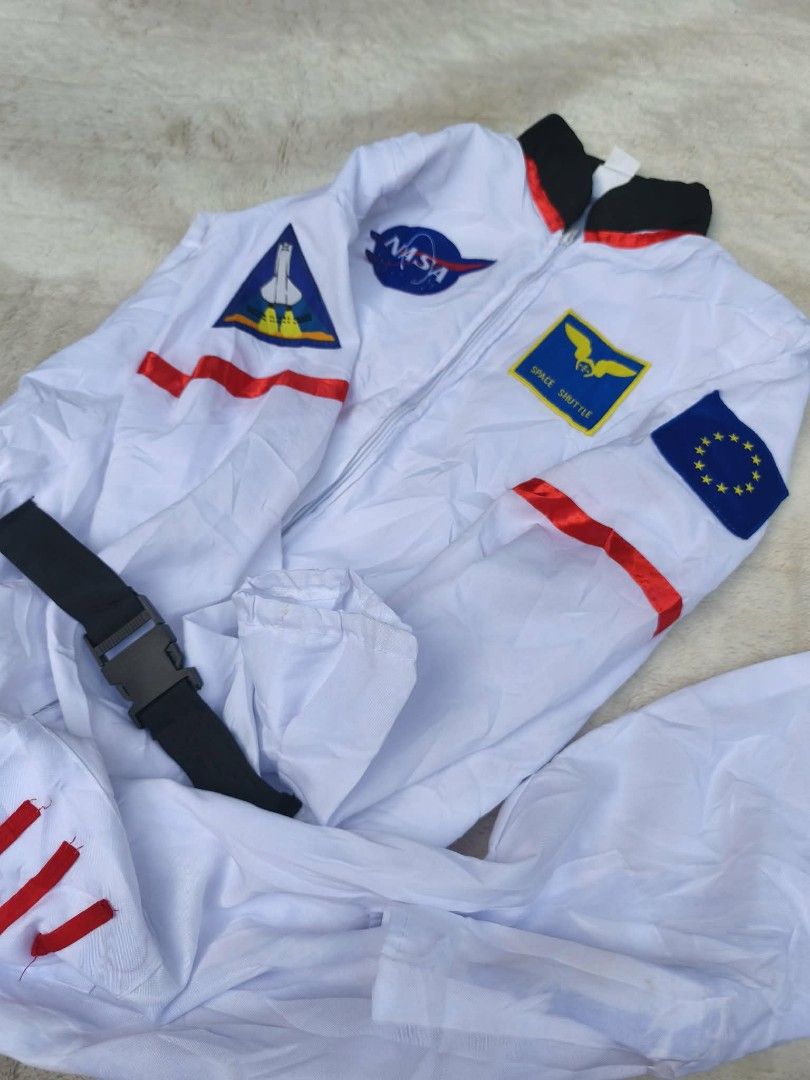 Astronaut Career Costume (Category: Activewear) located in Baguio. Submitted by taraki_finds (Listing ID 1467457910, Image 3). Description: no Flaws Needs Wash size : S - M price : SALE 400 NALANG FIRST TO PAY GETS THE ITEM Model size : s - m Model Height : 5' Flat Baguio city Location Shipping Nationwide Buy/Pay Now Ship Tom. #Astronaut #Costume #Careercostume #Halloween.