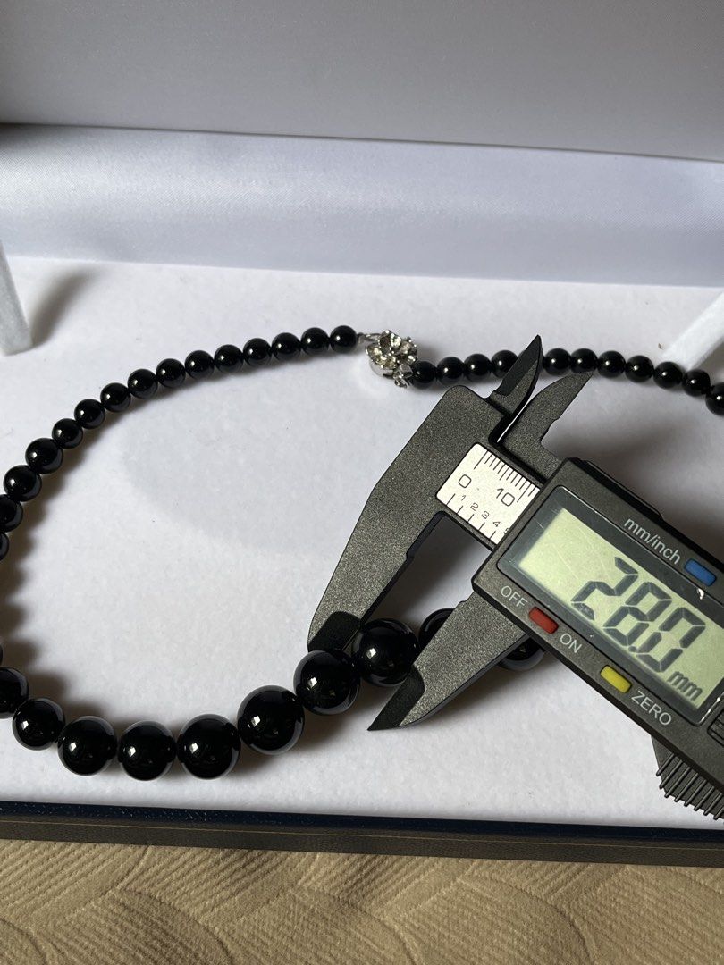 AUTHBlack Bead Necklace with Silver Clasp (Category: Necklaces) located in Tandag. Submitted by maryarlale42144 (Listing ID 1467369912, Image 3). Description: Auth black beaded.