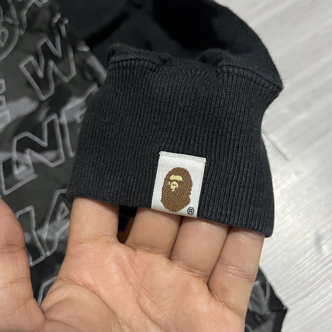 AUTHENTIC BAPE HOODIE (Category: Hoodies) located in Iloilo. Submitted by thrift2cali (Listing ID 1467598192, Image 3). Description: AUTHENTIC XS ON TAG BUT FITS TO MEDIUM DIMENSION : 18.5 / 26 BACK 30 LIKE NEW NO ISSUE ALL DETAILS POSTED 10 / 10 CR / CONDITION .