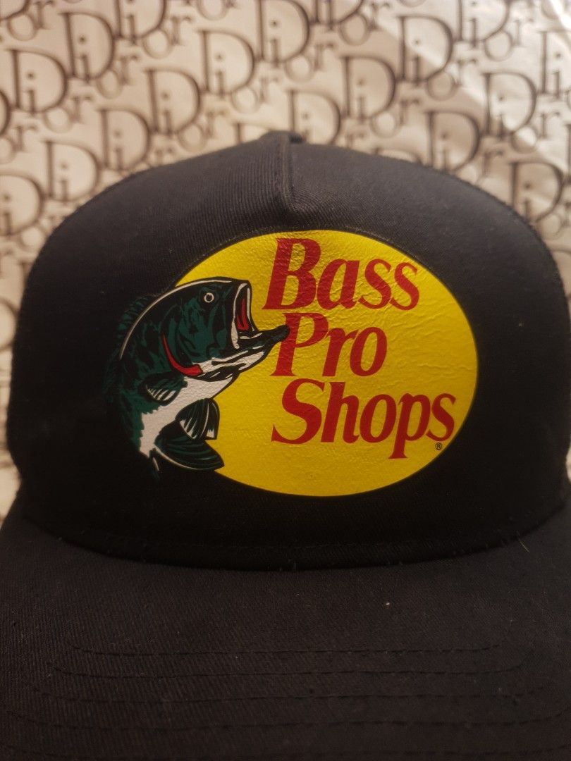 Authentic Bass pro shops trucker hat (Category: Caps & Hats) located in San Fernando. Submitted by retro.district. (Listing ID 1467520710, Image 2). Description: Not thrifted bought in US RFS: Declutter Too many hats need to free up some space - Bass Pro shops Fishing hat cap - Size: Adjustable snapback - Condition: Excellent - No issue - Color Rate: 9.5/10.