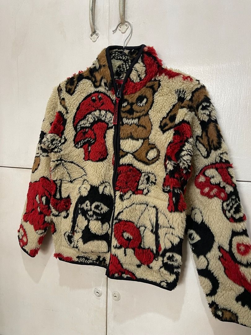 AUTHENTIC MUCHACHA BEAR SHERPA FLEECE JACKET (Category: Coats, Jackets and Outerwear) located in Manila. Submitted by ako.si.lemmor (Listing ID 1467438474, Image 2). Description: This item is authentic but thrifted, manage your expectation. Dimes: 17X20.5 (XS) Color rate: 8.5/10 Issue: Need wash Shipping at your own cost or pickup Mandaluyong..