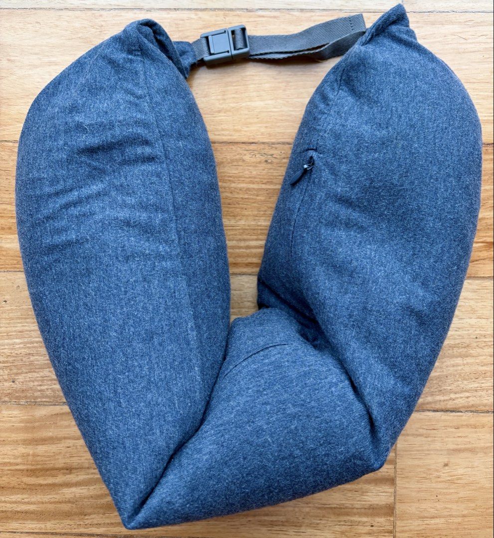 Authentic MUJI Fitting Neck Cushion / Travel Pillow (Category: Travel Essentials & Accessories) located in Manila. Submitted by clearspaceshop (Listing ID 1467377265, Image 2). Description: Authentic MUJI Fitting Neck Cushion (Well-Fitted Travel Pillow) Never used!!! Selling an authentic MUJI fitting neck cushion filled with ultra-fine microbeads that conform comfortably to your head, neck, or waist. Perfect for long flights, road trips, home rel