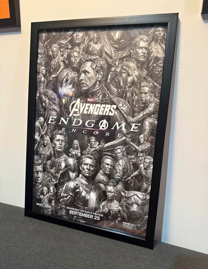Avengers encore poster with frame (Category: Everything Else Others) located in Manila. Submitted by toysandclotheskyusi (Listing ID 1467383850, Image 1). Description: 650 only loc quezon city pm for more details thank you.