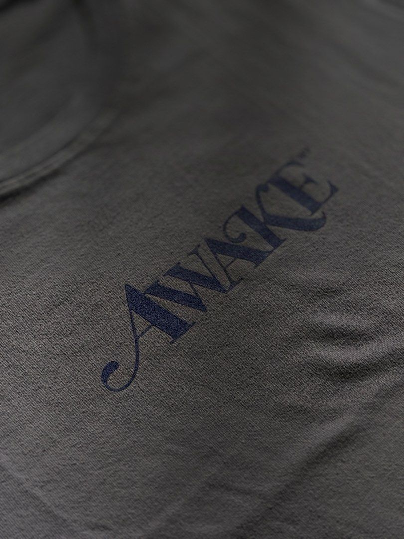 Awake Logo Tee powder purple (Category: Tshirts & Polo Shirts ) located in Manila. Submitted by localstreetwear (Listing ID 1467428699, Image 2). Description: Awake NY Powder purple Tee 700 Used 20wX32L Antipolo City sf shoulder by the buyer.