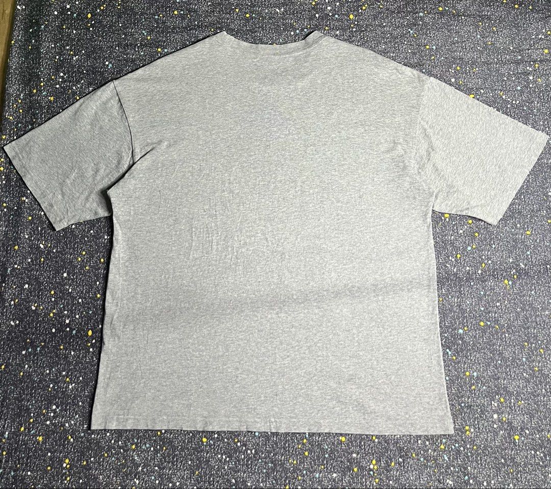 Balenciaga BB Logo Grey Tee (Category: Shirts) located in Manila. Submitted by lj_thrifter (Listing ID 1467378086, Image 2). Description: Balenciaga •Size Large •Dimes 23x28.5 •As new •Color rate 9.5/10 •Issue: cut tag •Can you check the details before your check out.