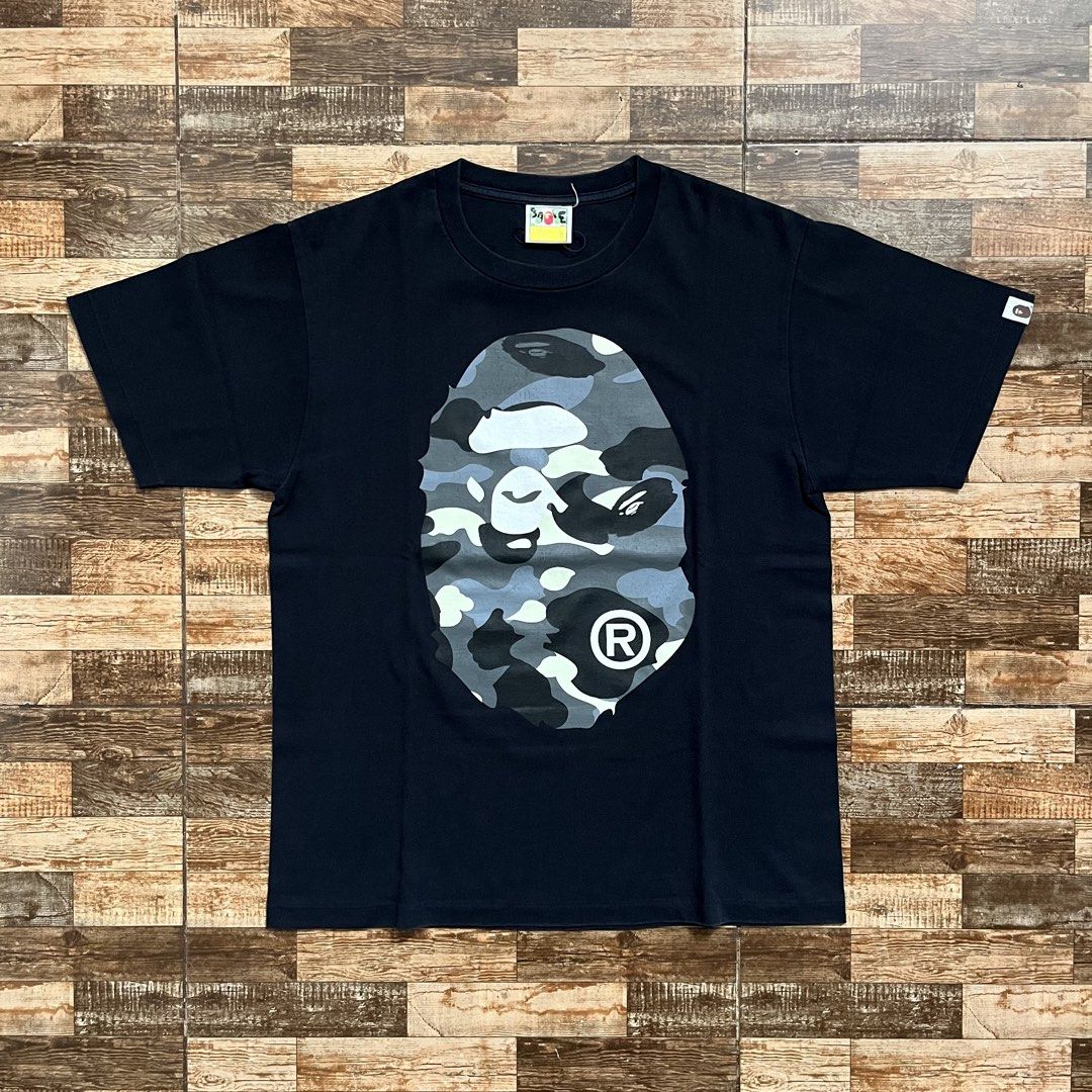 BAPE BIGHEAD MIRROR GITD (Category: Activewear) located in Davao. Submitted by 2known (Listing ID 1467473806, Image 1). Description: Excellent condition! Colorate 9.5/10 20’width | 26’length Issue minor hairline on back print.