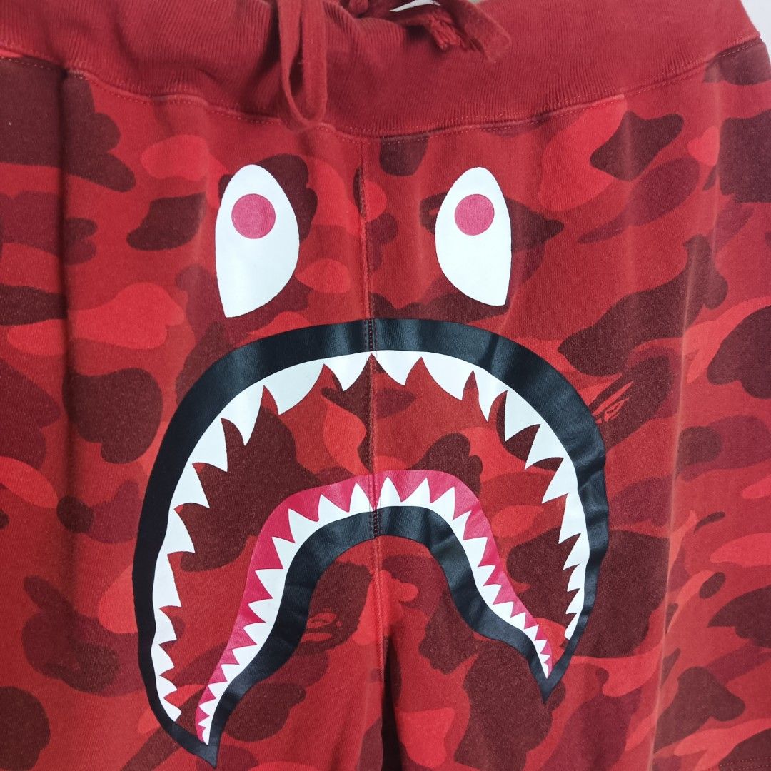 Bape Shark Short (Category: Shorts) located in Marawi City. Submitted by rajieeee (Listing ID 1467522866, Image 2). Description: 500 only Excellent Condition Color rate 9/10 or better Waist 34 Width 20 No issue.