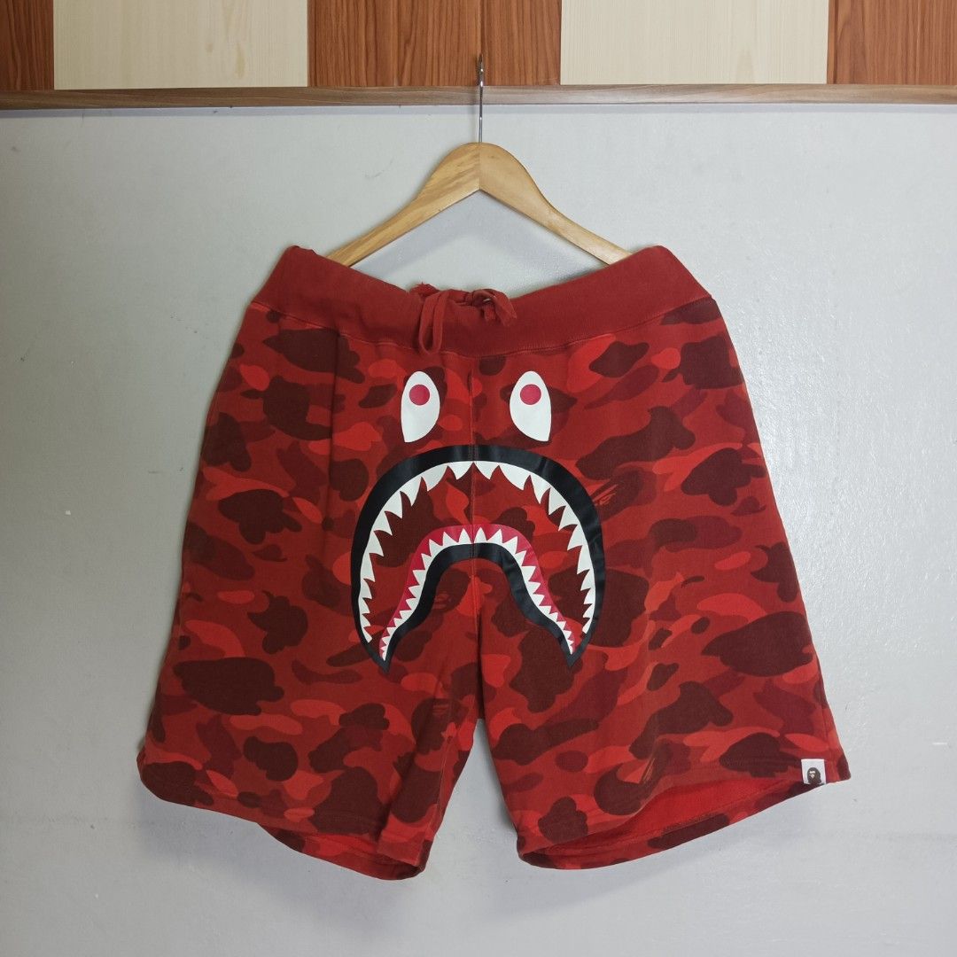 Bape Shark Short (Category: Shorts) located in Marawi City. Submitted by rajieeee (Listing ID 1467522866, Image 1). Description: 500 only Excellent Condition Color rate 9/10 or better Waist 34 Width 20 No issue.