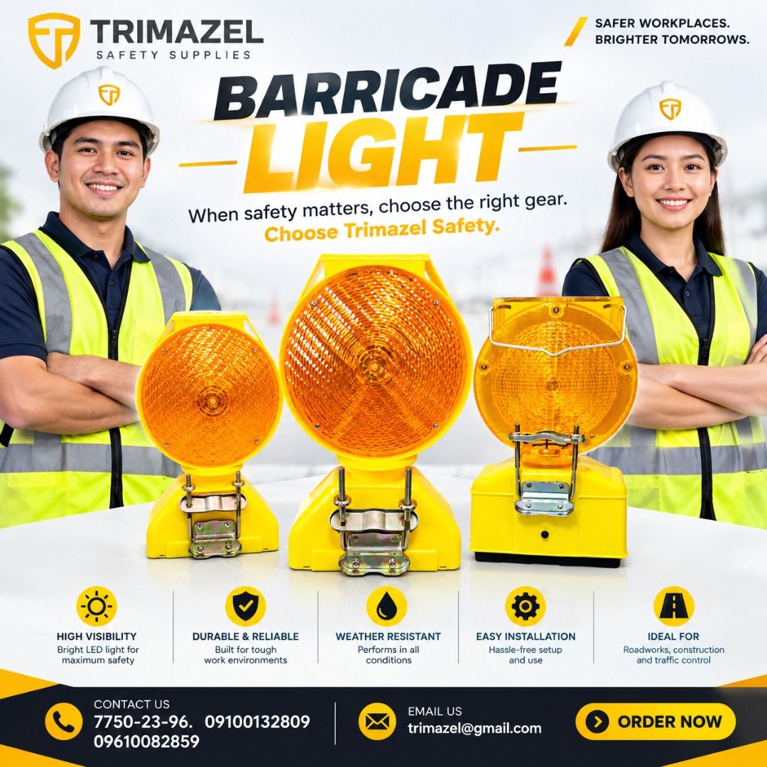 BARRICADE LIGHT (Category: Looking For) located in Pasig City. Submitted by cruzmia.825 (Listing ID 1467383879, Image 1). Description: ✅ Guaranteed lowest price ✅ Quality products ✅ Big discount for bulk orders ✅ 100% LEGIT TRUSTED SUPPLIER! ✅ With Complete Legal Documents ✅ BIR Registered We Supply All Kinds Of PPE Supplies, Raincoat, Hard Hat, Cooler Box, Plastic Trash Bin, Road Barriers, Kayak Boats, Crystal Kayak, Traffic Cone, T-Bollards & A