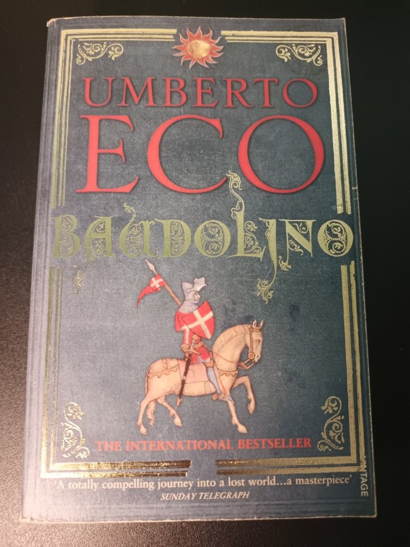 Baudolino - Umberto Eco (Category: Storybooks) located in San Jose. Submitted by otto_wan13 (Listing ID 1467396218, Image 1). Description: -still in good condition -no foxing and tanning -white edges -has light creases on the spine 💵MOP: GCash/Maribank 🚚‎MOD: J&T 📍‎LOC: Batangas 📝‎Payment first 24 hours reservation upon invoice.