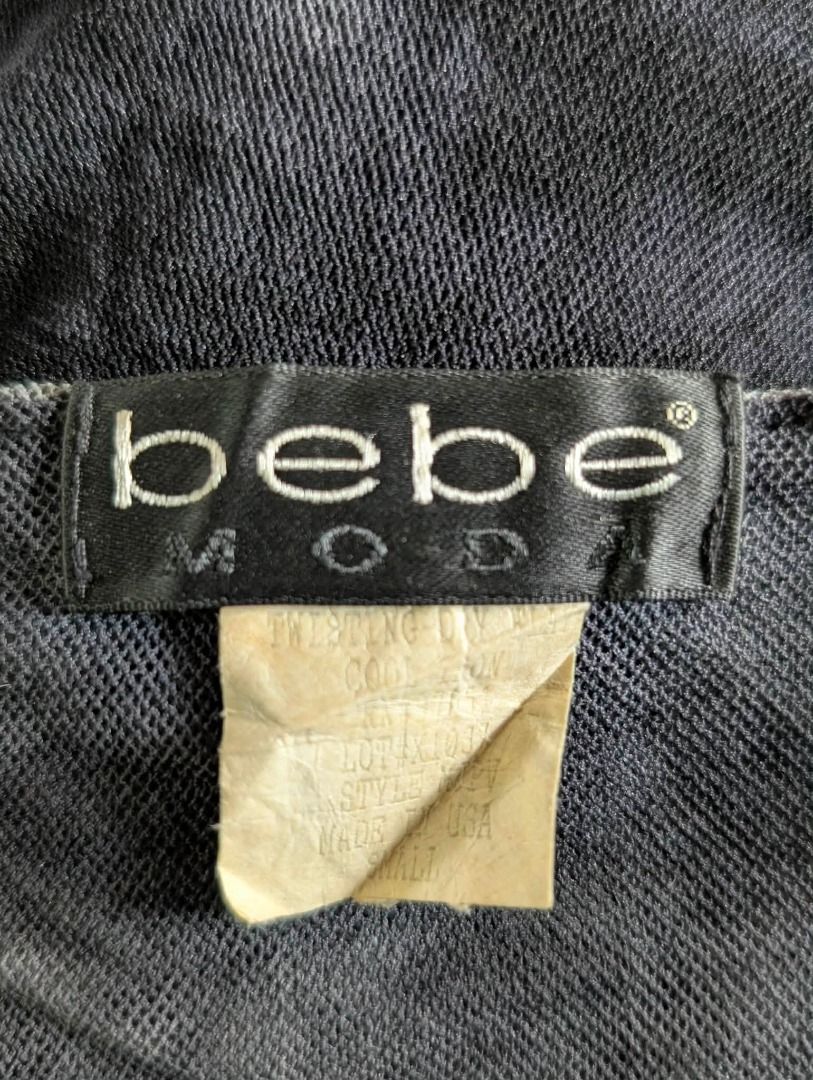 Bebe longsleeves itted grey black small (Category: Others Tops) located in San Carlos. Submitted by khaisser07 (Listing ID 1467387743, Image 2). Description: Bebe y2k, size small Price 1200 shipped .