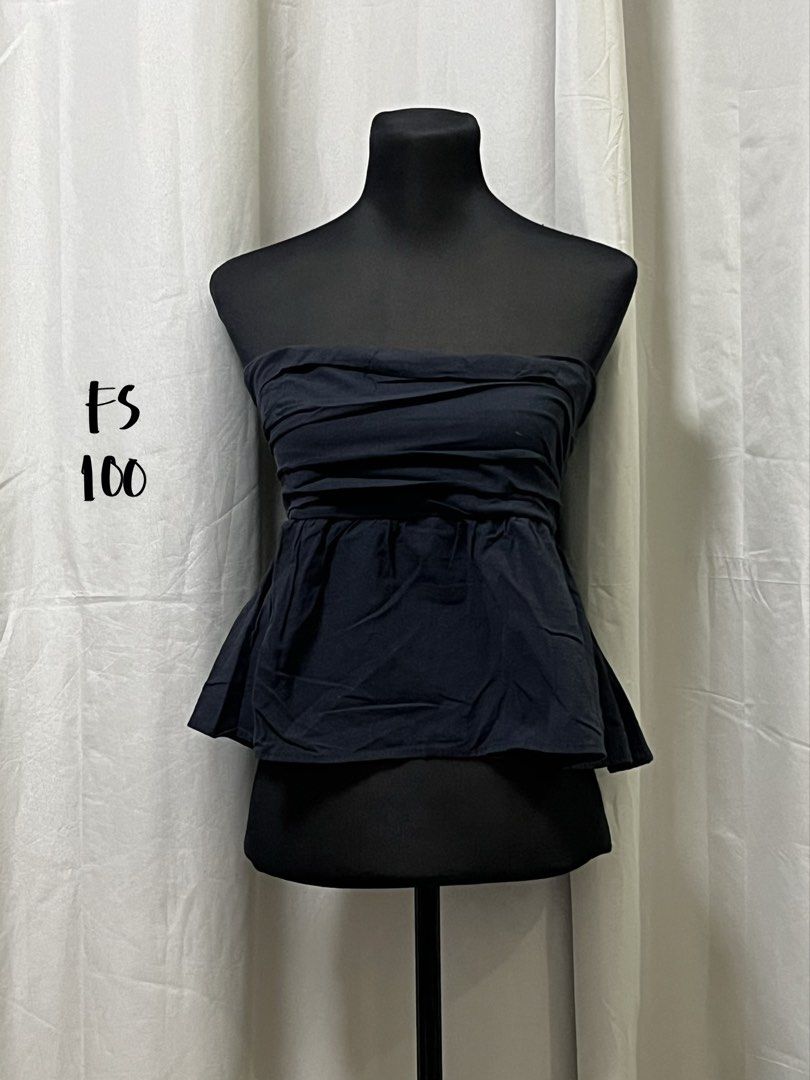 Black peplum tube top (Category: Sleeveless) located in Las Pinas. Submitted by jilanah (Listing ID 1467570985, Image 1). Description: .