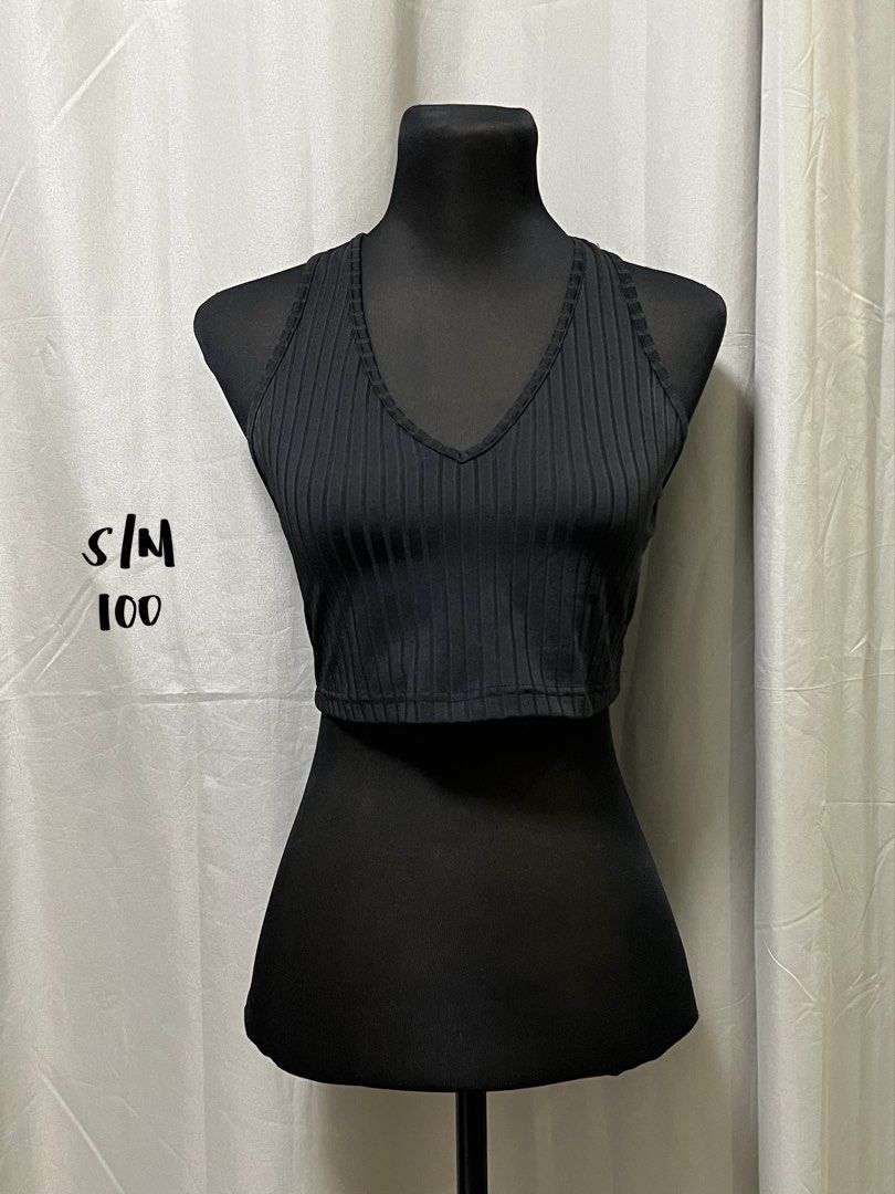 Black racer back tank top (Category: Sleeveless) located in Las Pinas. Submitted by jilanah (Listing ID 1467572088, Image 1). Description: .