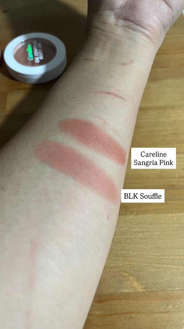 BLK Soufflé Soft Blur Powder Blush (Category: Makeup) located in Quezon City. Submitted by thicc.co (Listing ID 1467507988, Image 2). Description: *Arm was swatched and sanitized before swatching RFS: Decluttering ❤️ Don't reach for this anymore. LOC: Brgy. Talipapa, Quezon City jnt sf only 44 within Metro Manila.