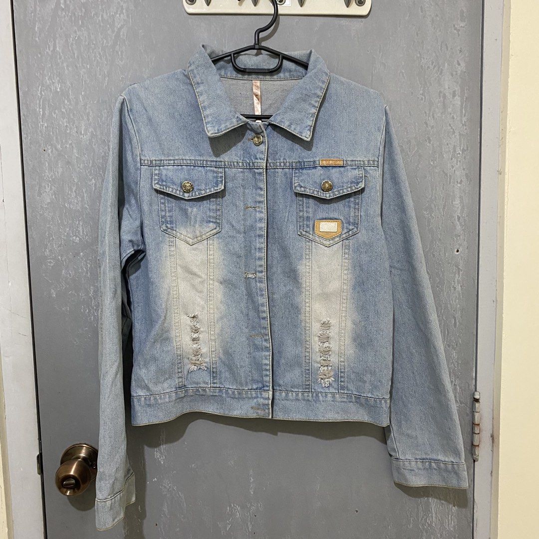 Blue Denim Jacket (Category: Coats, Jackets and Outerwear) located in Quezon City. Submitted by lovelylittlepreloves (Listing ID 1467396815, Image 1). Description: .