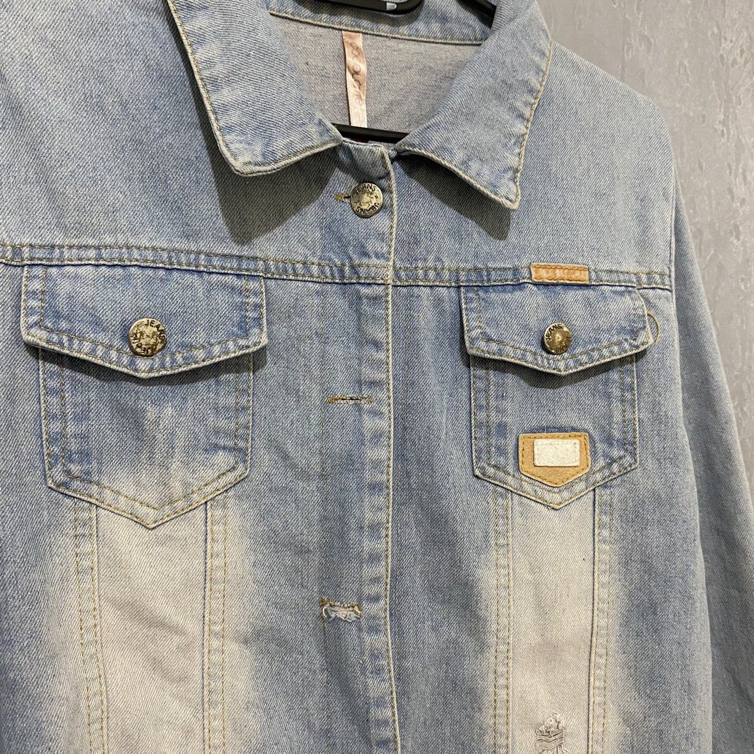 Blue Denim Jacket (Category: Coats, Jackets and Outerwear) located in Quezon City. Submitted by lovelylittlepreloves (Listing ID 1467396815, Image 2). Description: .