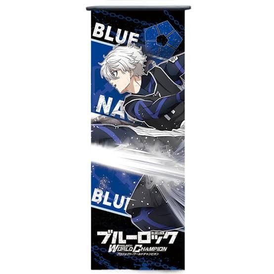 Blue Lock Character Wall Scroll Nagi Seishiro (Category: Character Goods) located in Valenzuela. Submitted by tquest (Listing ID 1467536087, Image 3). Description: Blue Lock Character Wall Scroll Nagi Seishiro Price: P150 Size: 30 x 70cm.