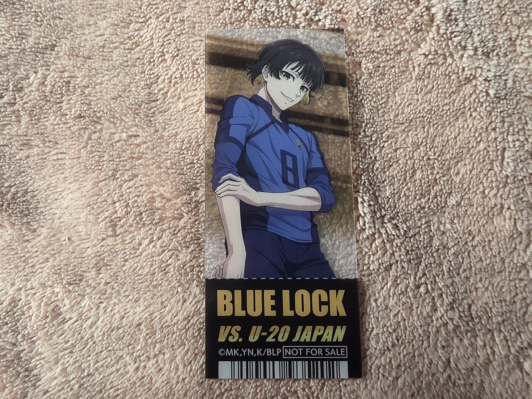Blue Lock Meguru Bachira Bookmark (Category: Other Merchandise) located in Manila. Submitted by animestuffsshop (Listing ID 1467386146, Image 1). Description: Blue Lock Meguru Bachira Bookmark - Official - WYSIWYG MOD: JNT, LBC COP, Lalamove MOP: GCASH.