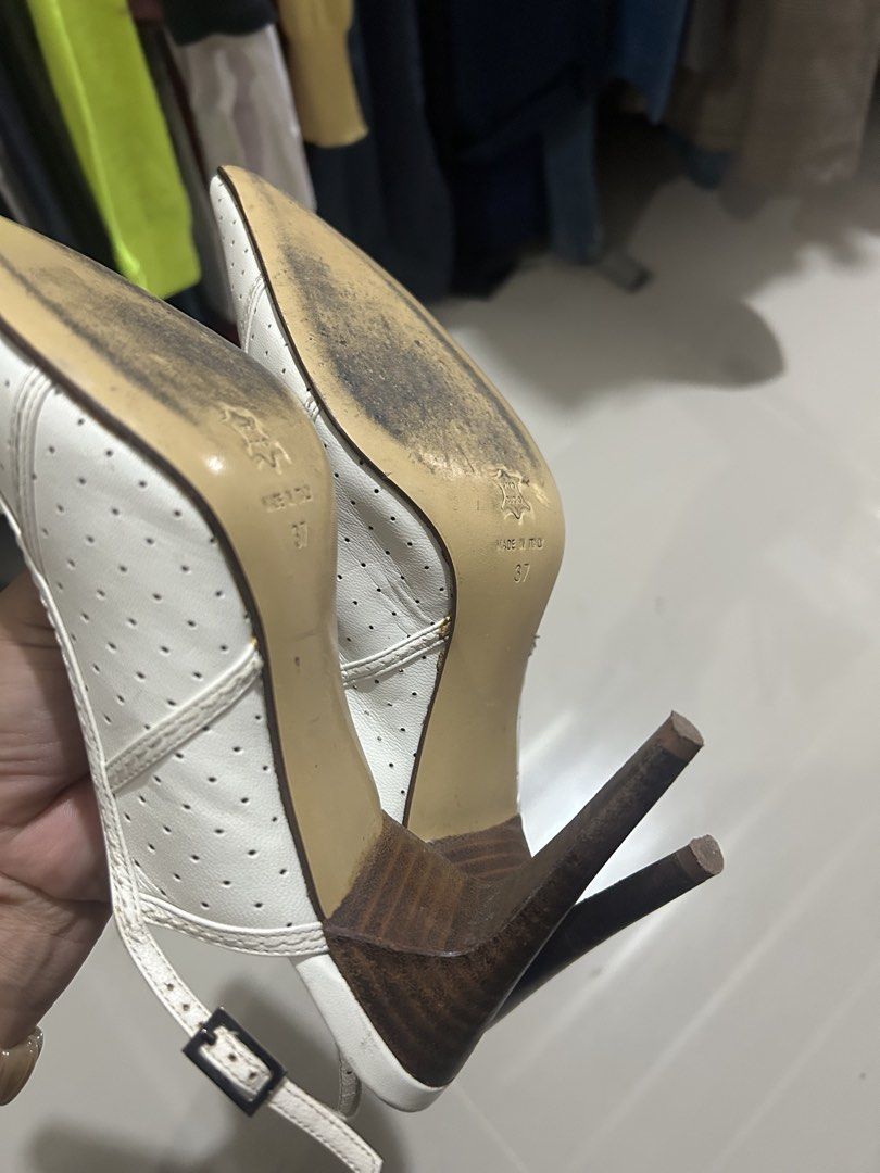 Body dressing deluxe made in italy (Category: Heels) located in Cavite. Submitted by cecitrifthshop (Listing ID 1467432516, Image 3). Description: Fair of Body Dressing Deluxe slingback heels. Made in italy size 37 perforated leather comfortable heels.