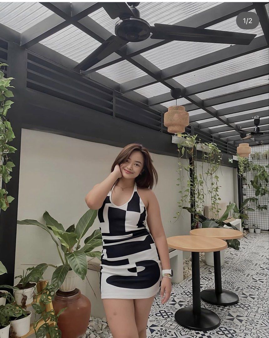 Bodycon dress (Category: Dresses) located in Cavite. Submitted by allysanicole__ (Listing ID 1467460041, Image 3). Description: M o tag, stretchy thick cotton :) used once.