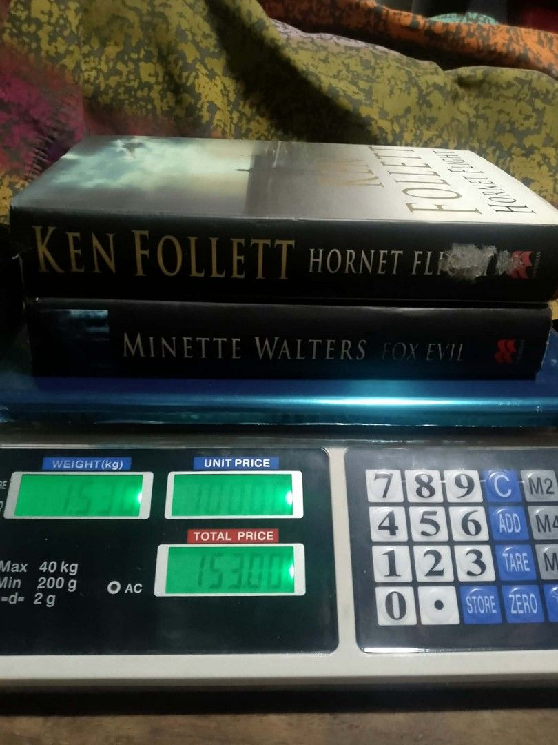 Books per kilo bundle fiction novels paperback (Category: Storybooks) located in Muntinlupa City. Submitted by storiesmatters (Listing ID 1467513904, Image 2). Description: - Genre: Fiction novels & thrillers - Featured Authors: Ken Follett, Minette Walters, Lucinda Riley, Tony Kent, Mark Billingham, and more - Price: ₱80 to ₱100 per kilo - Weighing: Accurate digital scale used - Best for: Budget readers wanting to stock up on great reads - Send 