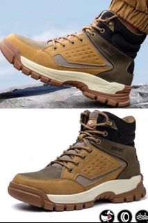 Mens Protective Steel Toe Safety Work Boots, Men's Fashion, Footwear ...